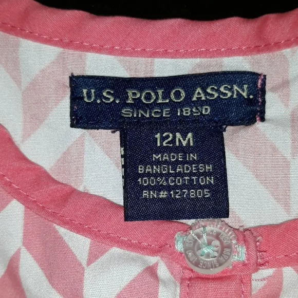U.S. Polo Assn. Romper 12M - Picture 6 of 6